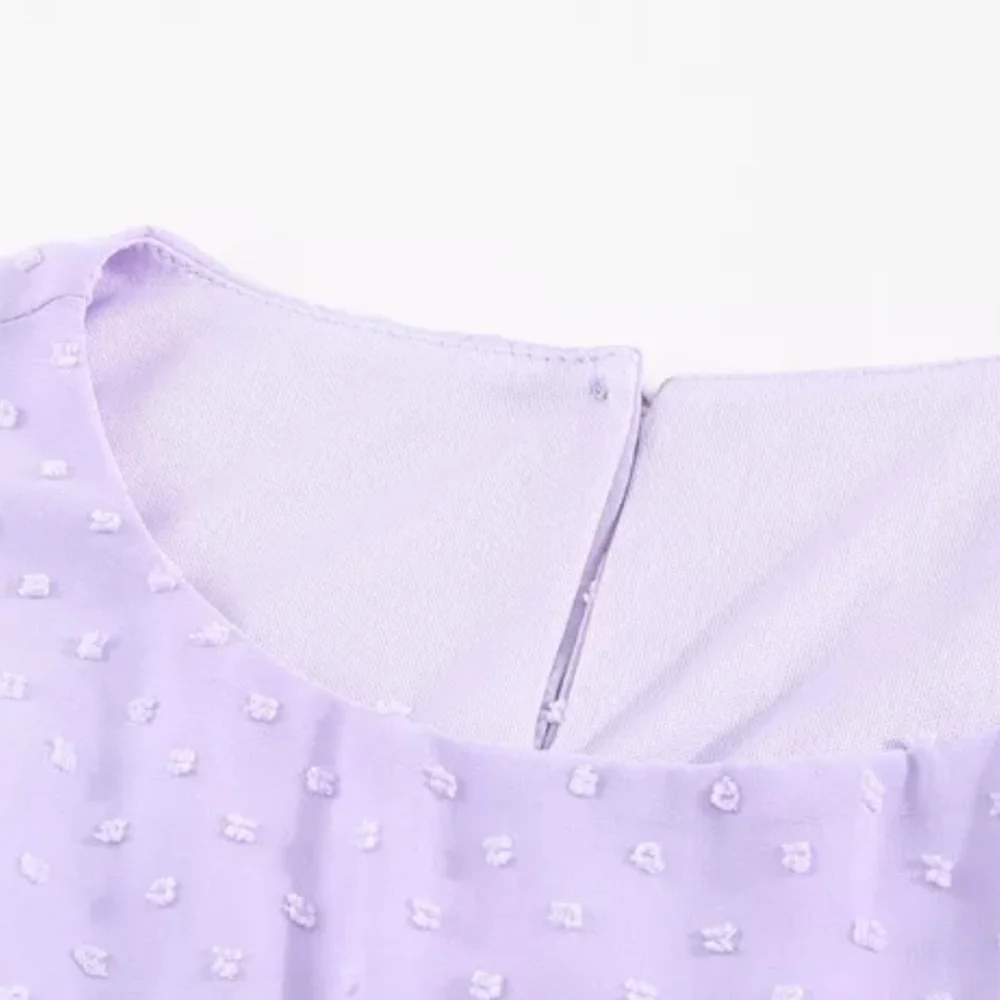 1 Small left❣New boutique swiss dot flutter sleeve top - Picture 8 of 12